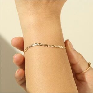 Catbird Entwined Braided Chain Bracelet